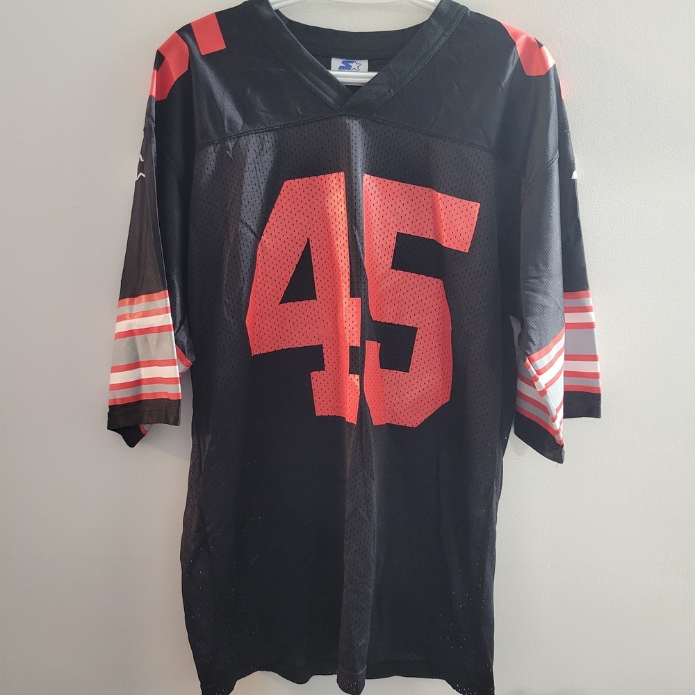 Vintage Starter Ohio State Buckeyes Football Jersey Men's Size 46‎ Black Red